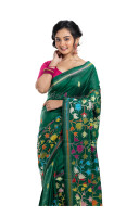Nakshi Kantha Saree Base Is Premium Quality Pure Bangalore Silk With Silk Mark (KR2156)