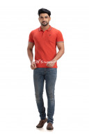 Solid Collar Neck Polo T-shirt (NS49)
