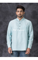 Sky Short Kurta For Men (KR1269)