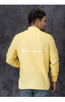 Lemon Yellow Short Kurta For Men (KR1271)