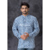 All Over Printed Cotton Silk Short Kurta (KR1297)