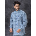 All Over Printed Cotton Silk Short Kurta (KR1297)