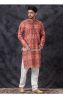 Azrak Printed Multicolor Punjabi Set (KR1301) Azrak Printed Multicolor Punjabi Set (KR1301)